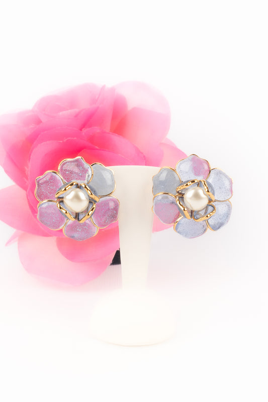 Boucles d'oreilles fleur Augustine