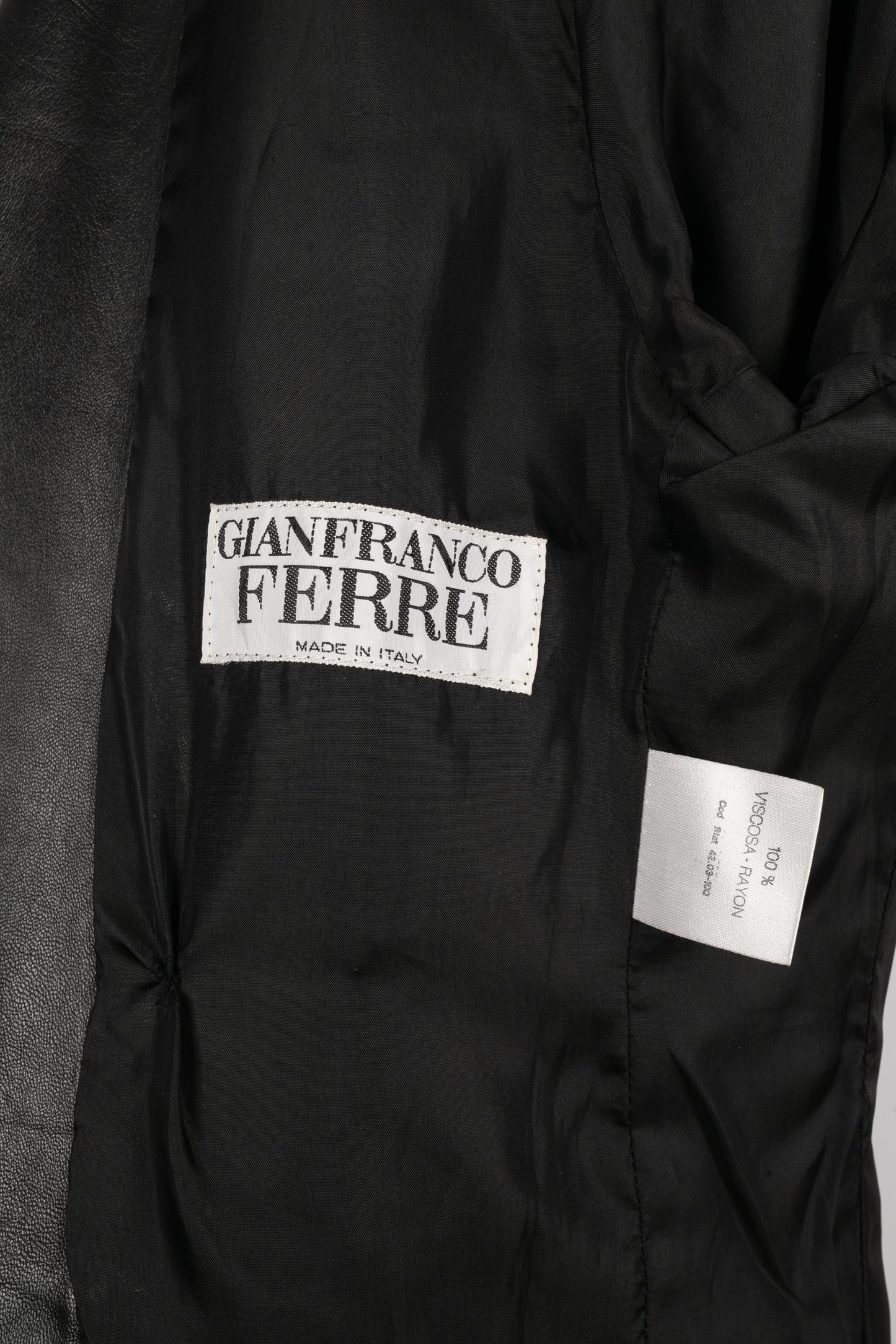 Veste en cuir Gianfranco Ferré