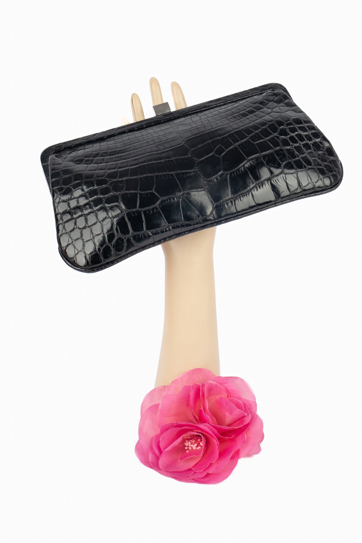 Pochette en crocodile Dior 