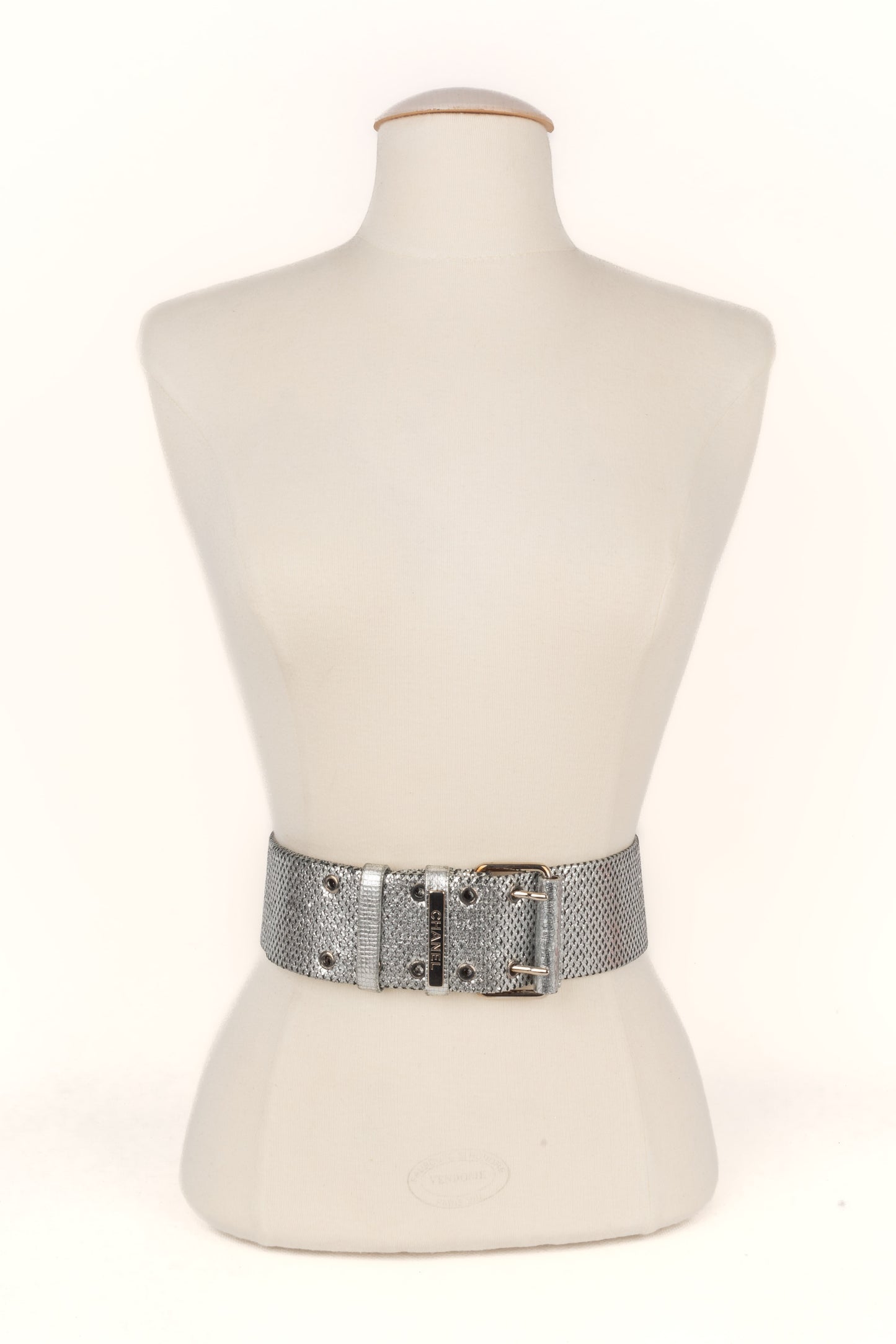 Ceinture argentée Chanel 2008