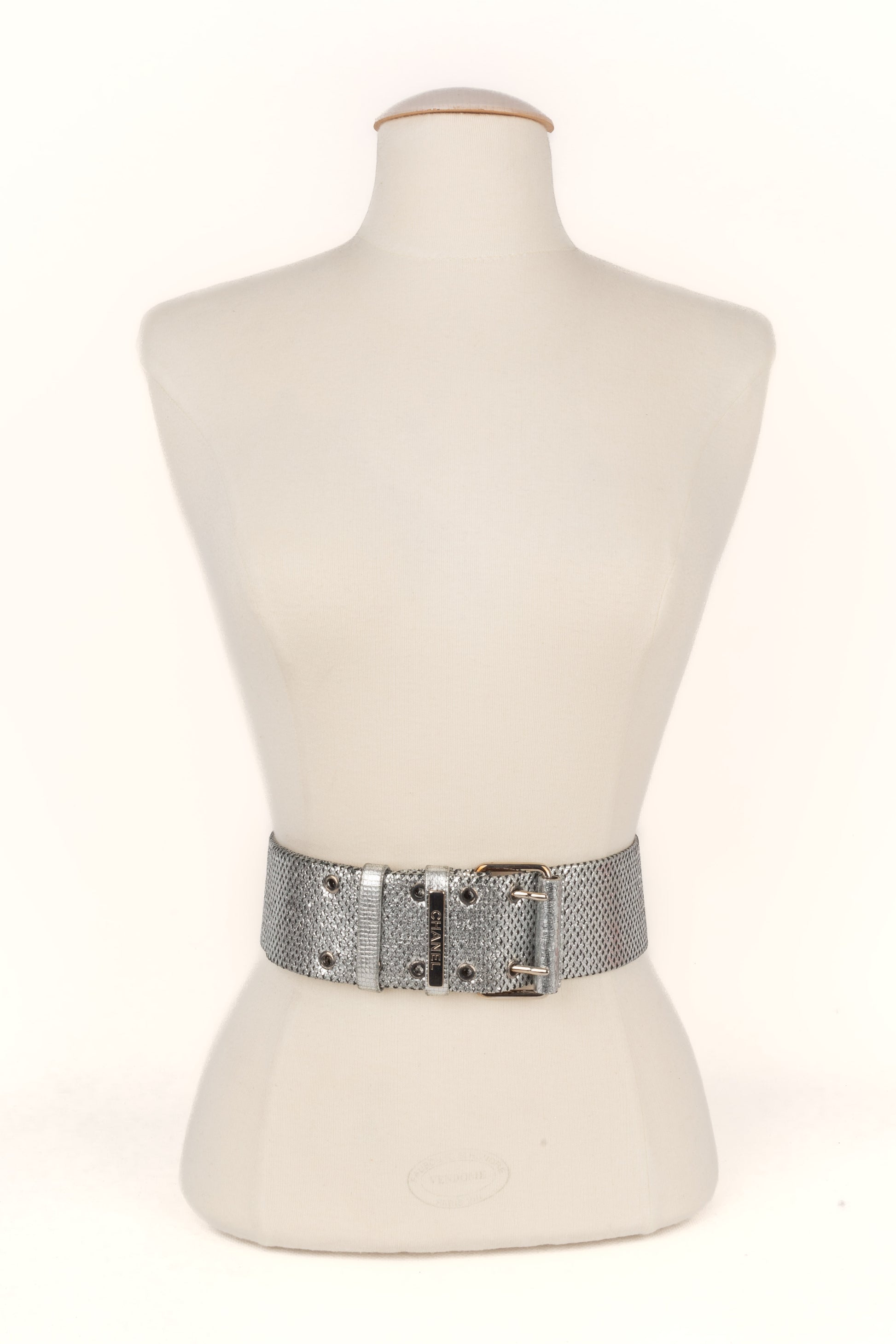 Ceinture argentée Chanel 2008