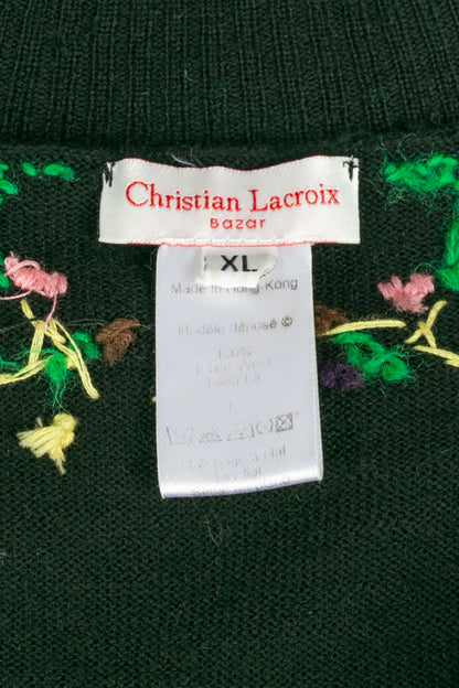 Pull brodé Christian Lacroix