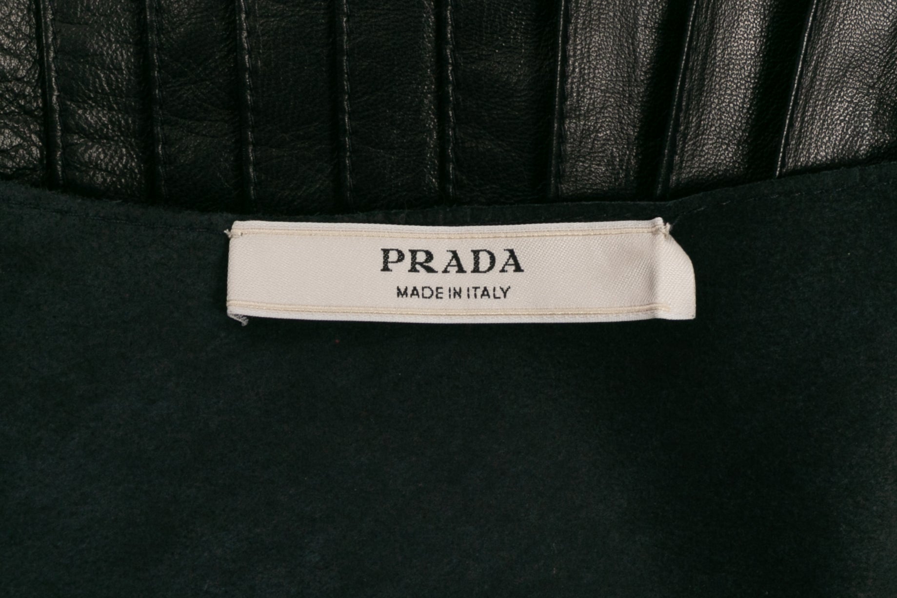 Robe en cuir  Prada