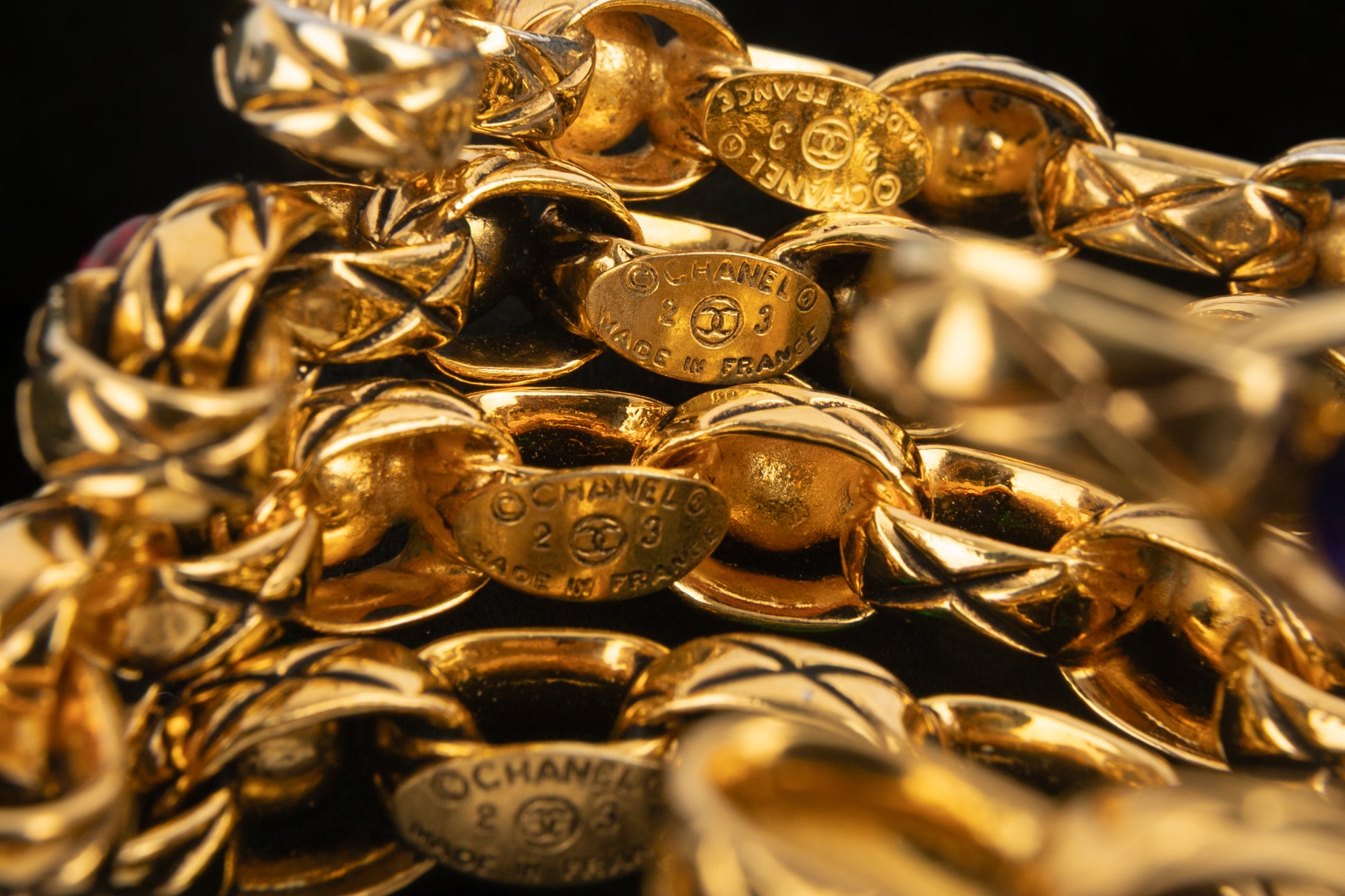 Bracelets jonc Chanel Automne 1990