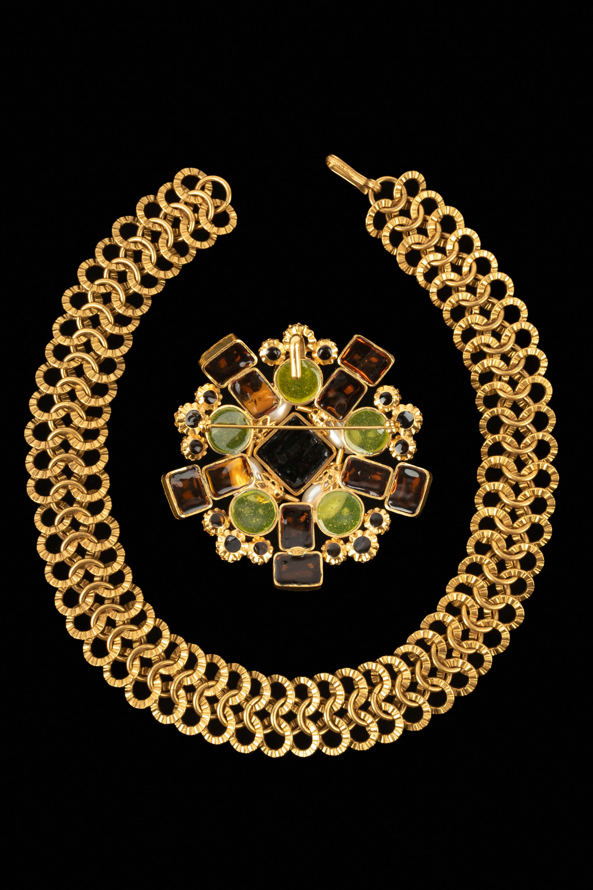 Collier pendentif Chanel 1990's