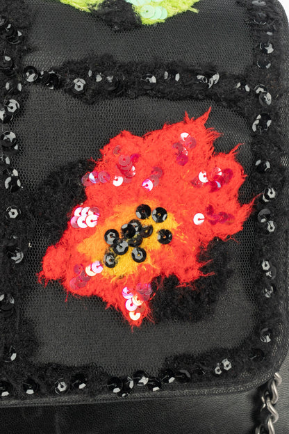 Sac en cuir brodé Chanel 2000