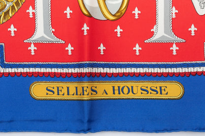 Foulard / carré "Selle à housse" Hermès