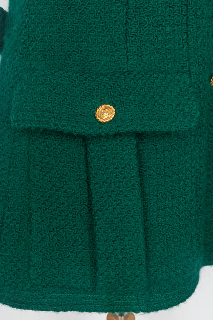 Veste verte Chanel 1990's