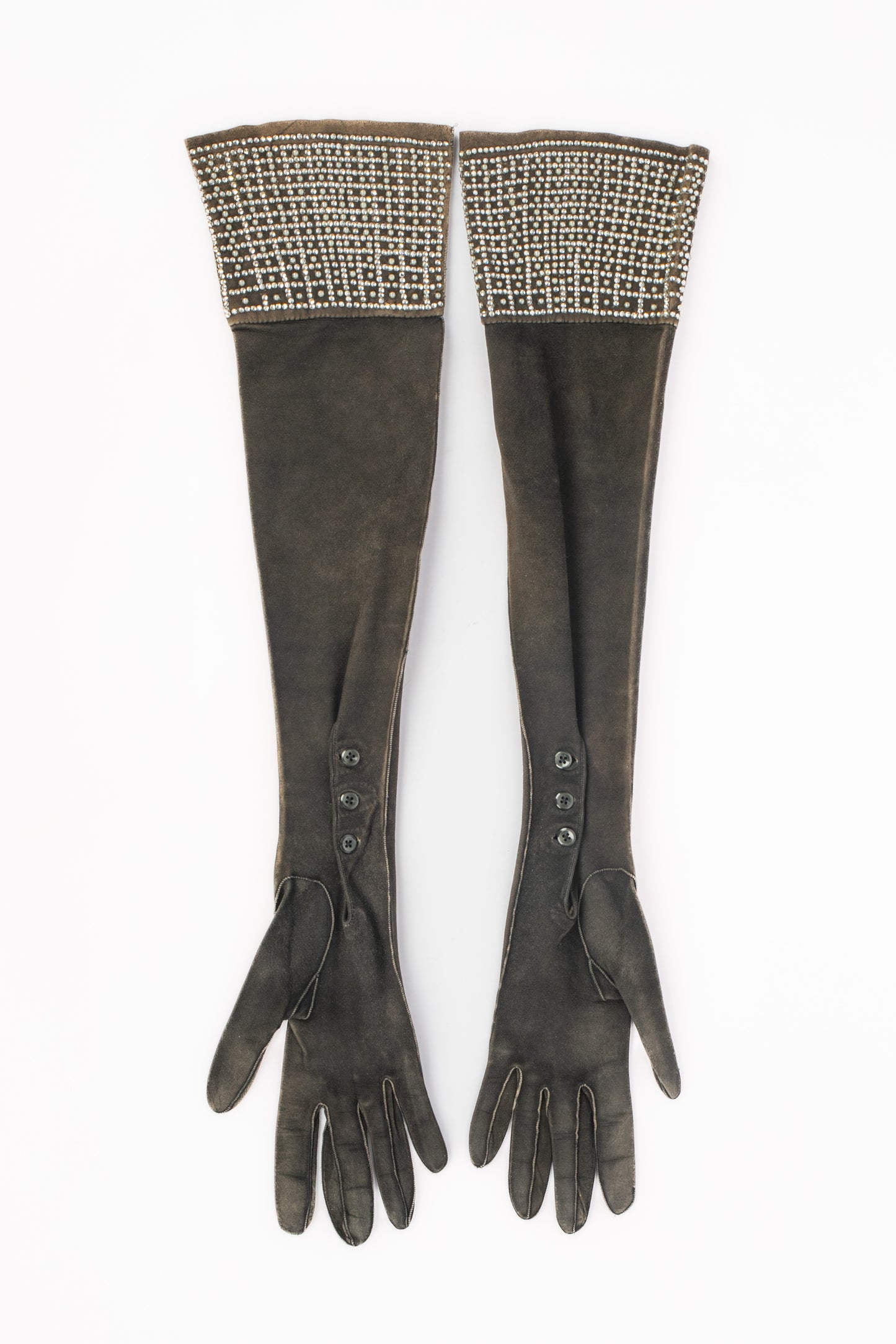 Gants vintage en cuir 