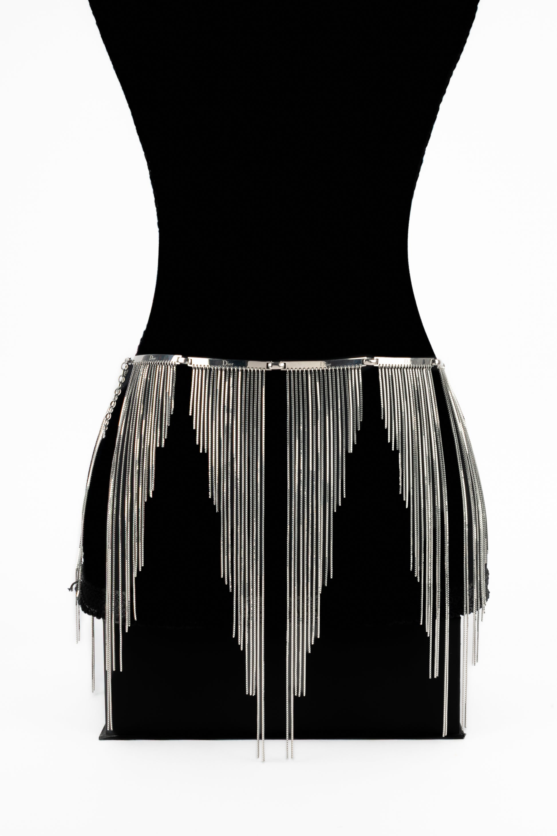 Ceinture argentée Christian Dior