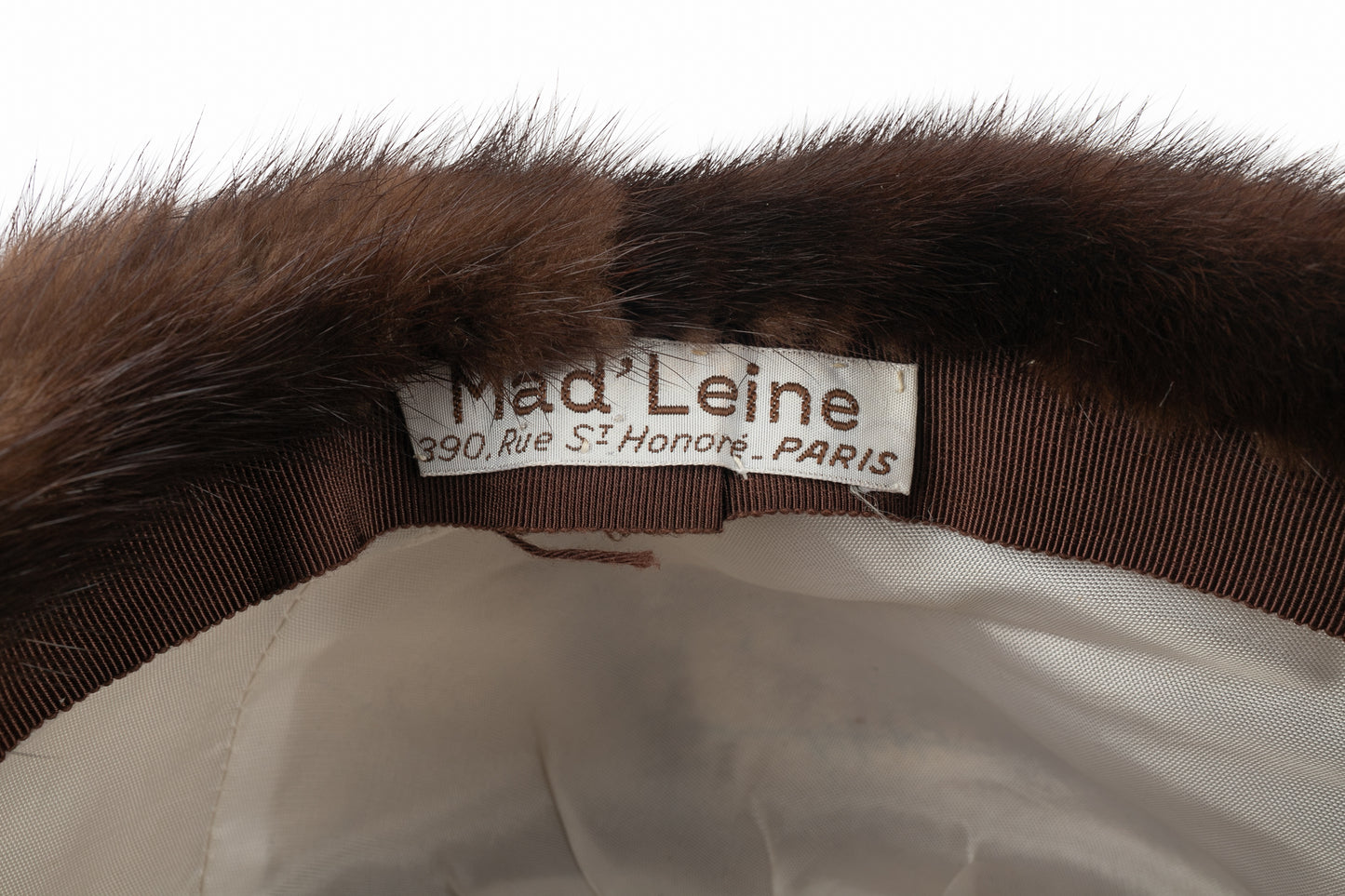 Chapeau toque en vison