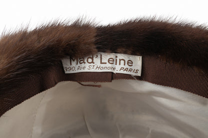 Chapeau toque en vison