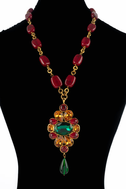 Collier pendentif Chanel 1990's