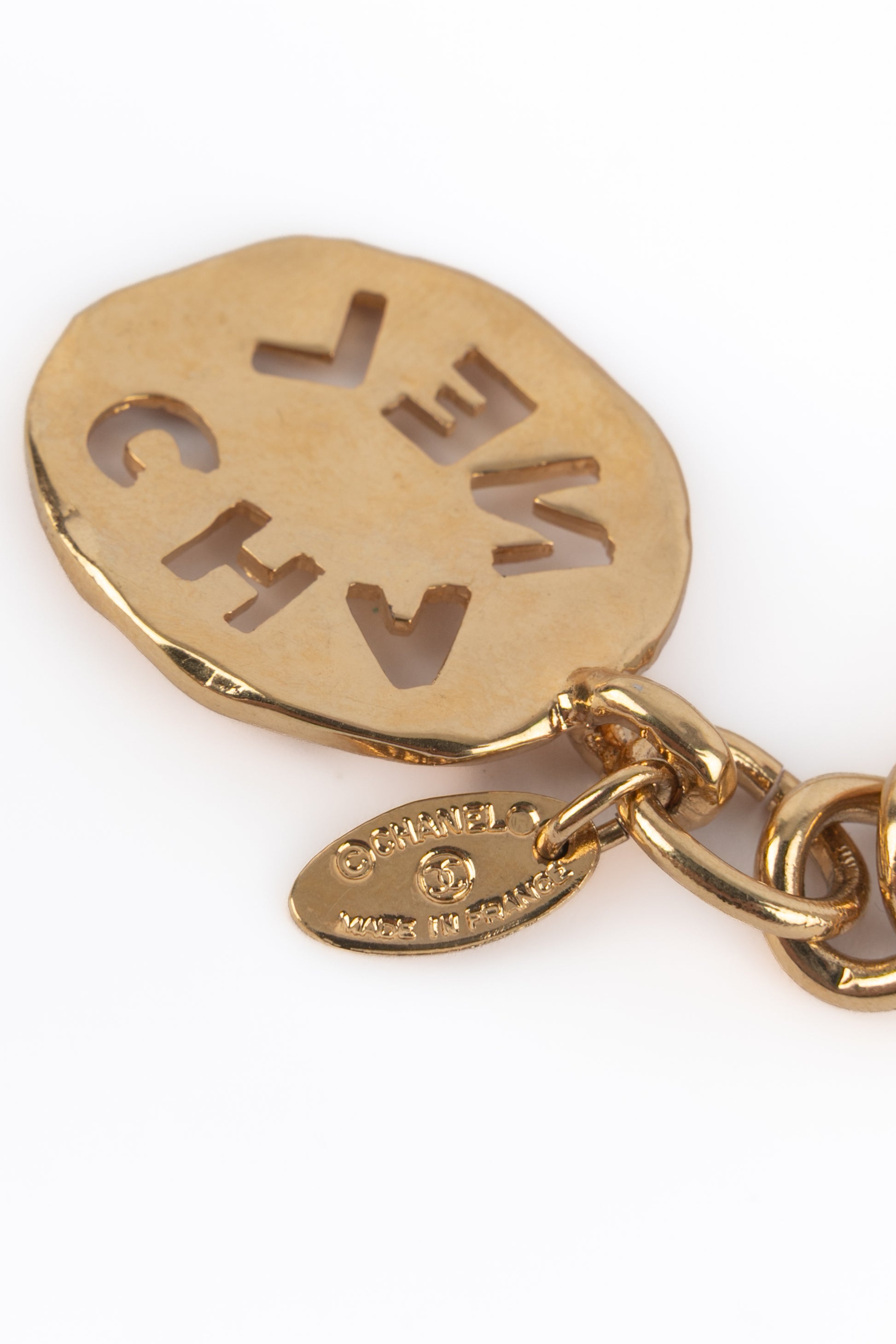 Ceinture dorée Chanel 1980's