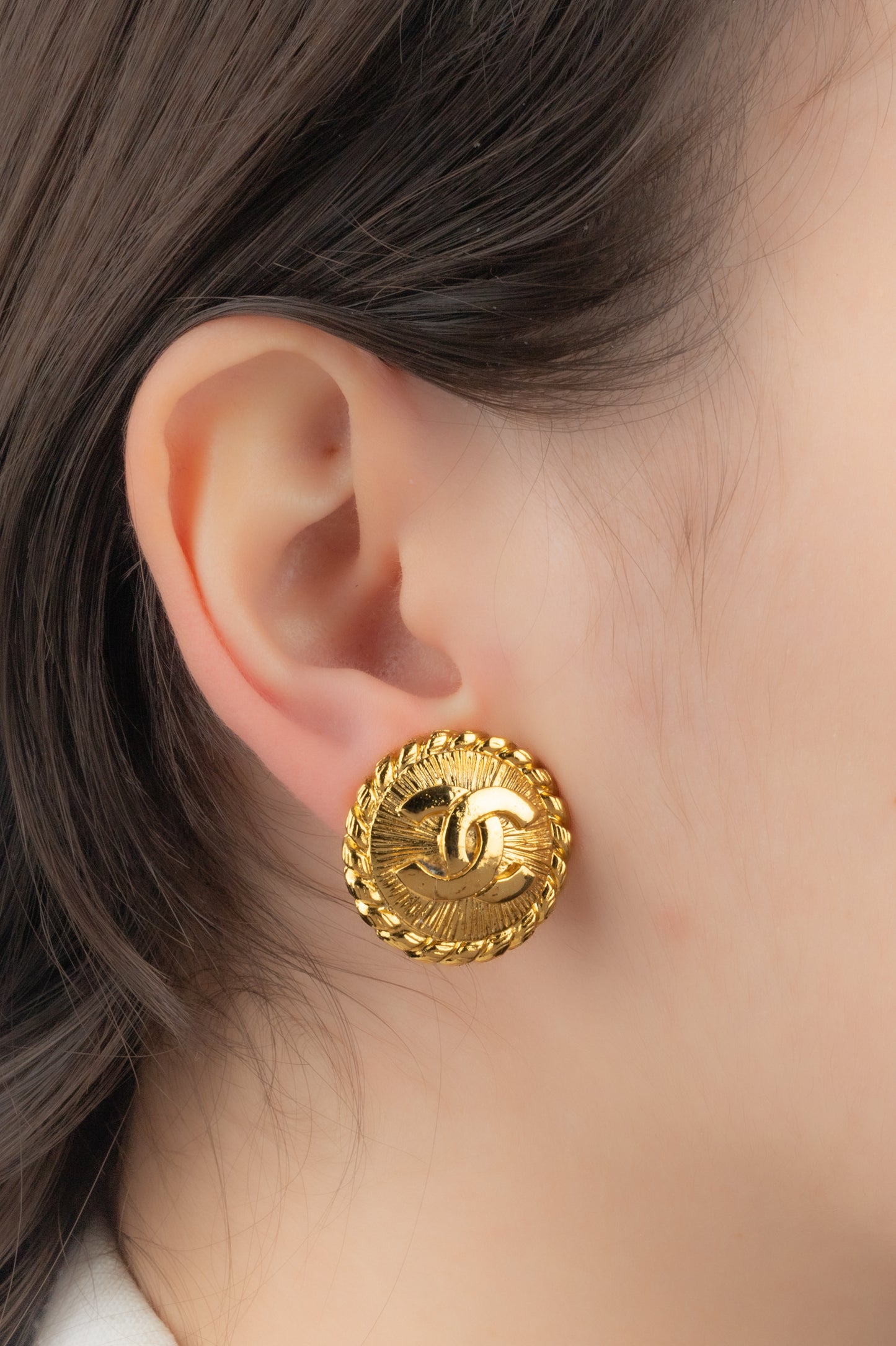 Boucles d'oreilles cc Chanel 1985's