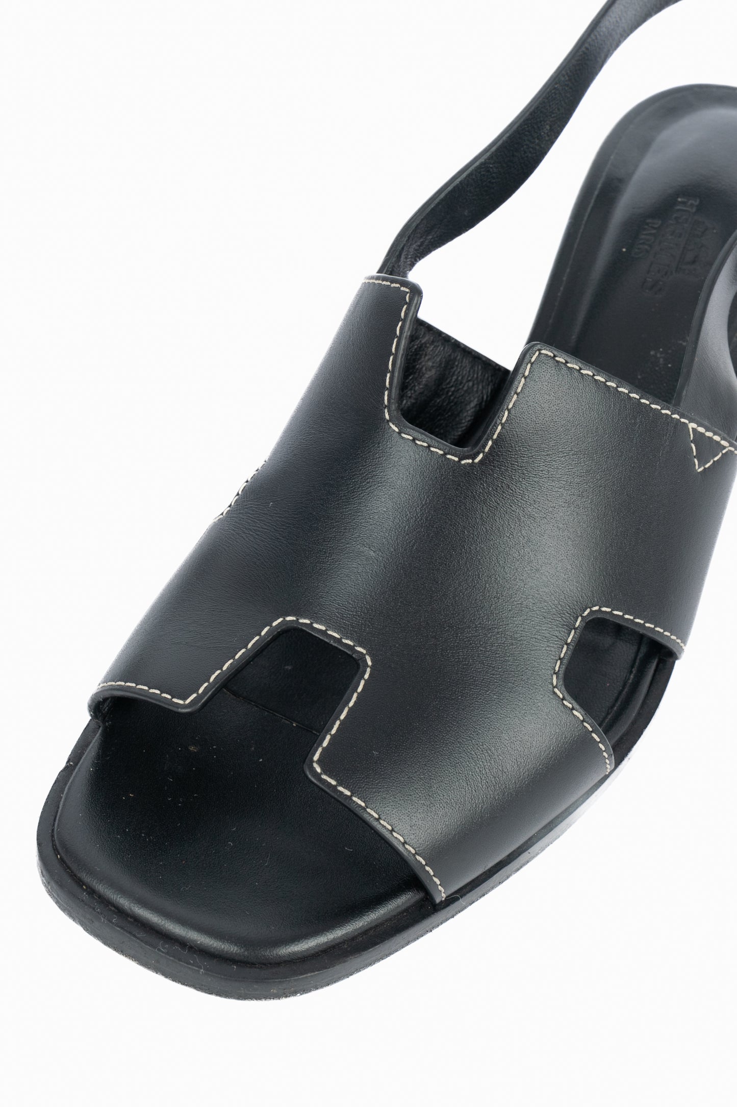 Sandales "Elbe 60" en cuir Hermès