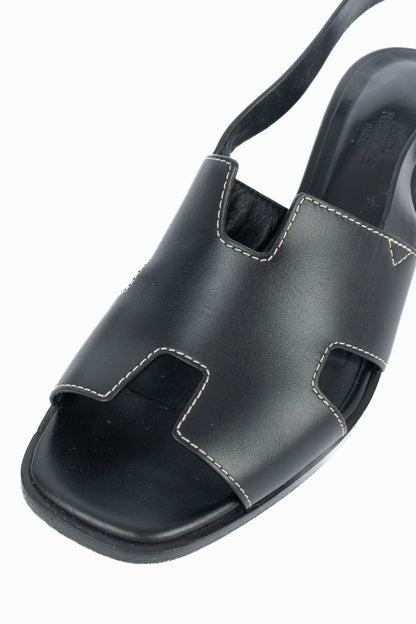 Sandales "Elbe 60" en cuir Hermès