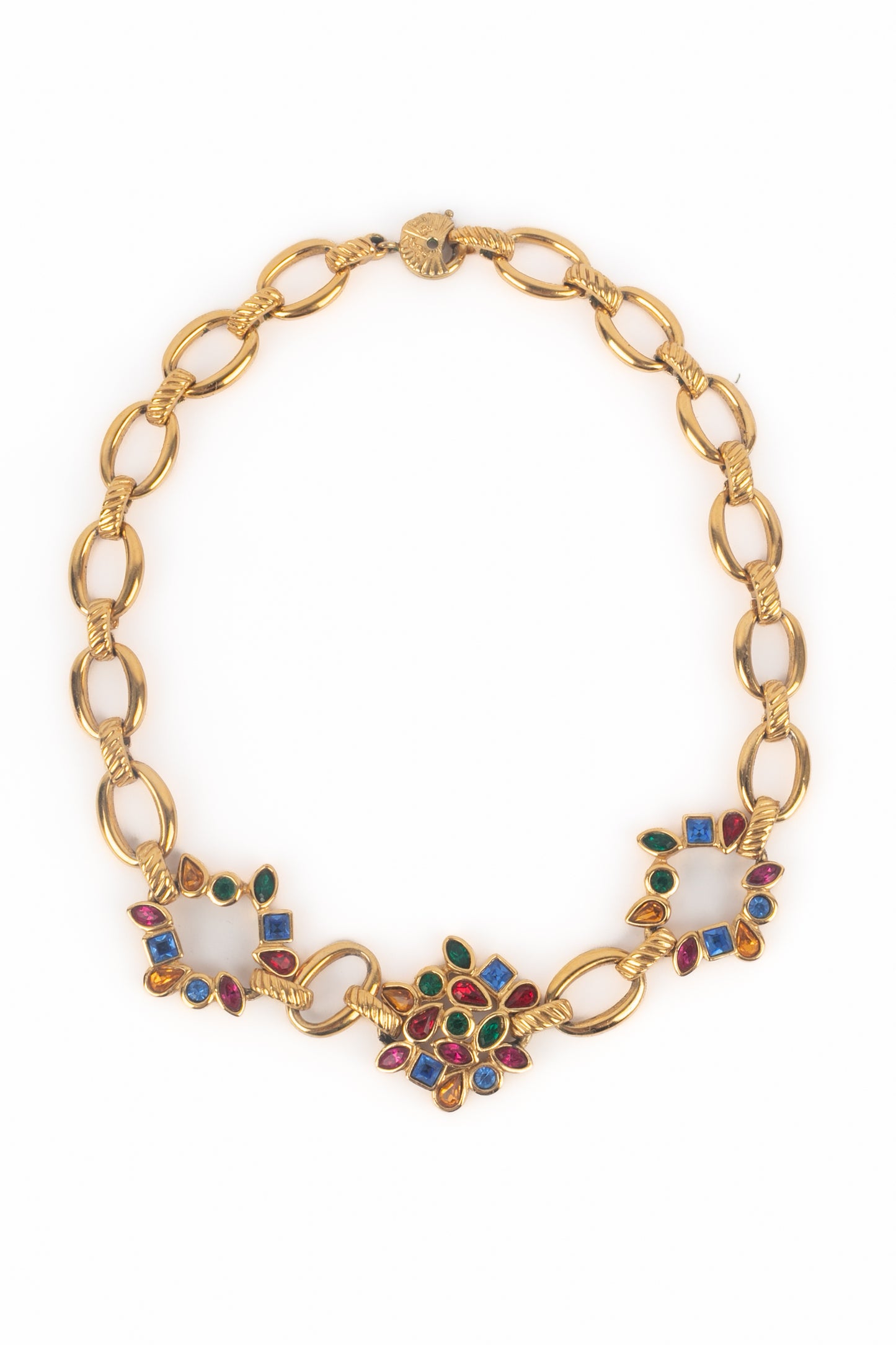 Collier strass Yves Saint Laurent 