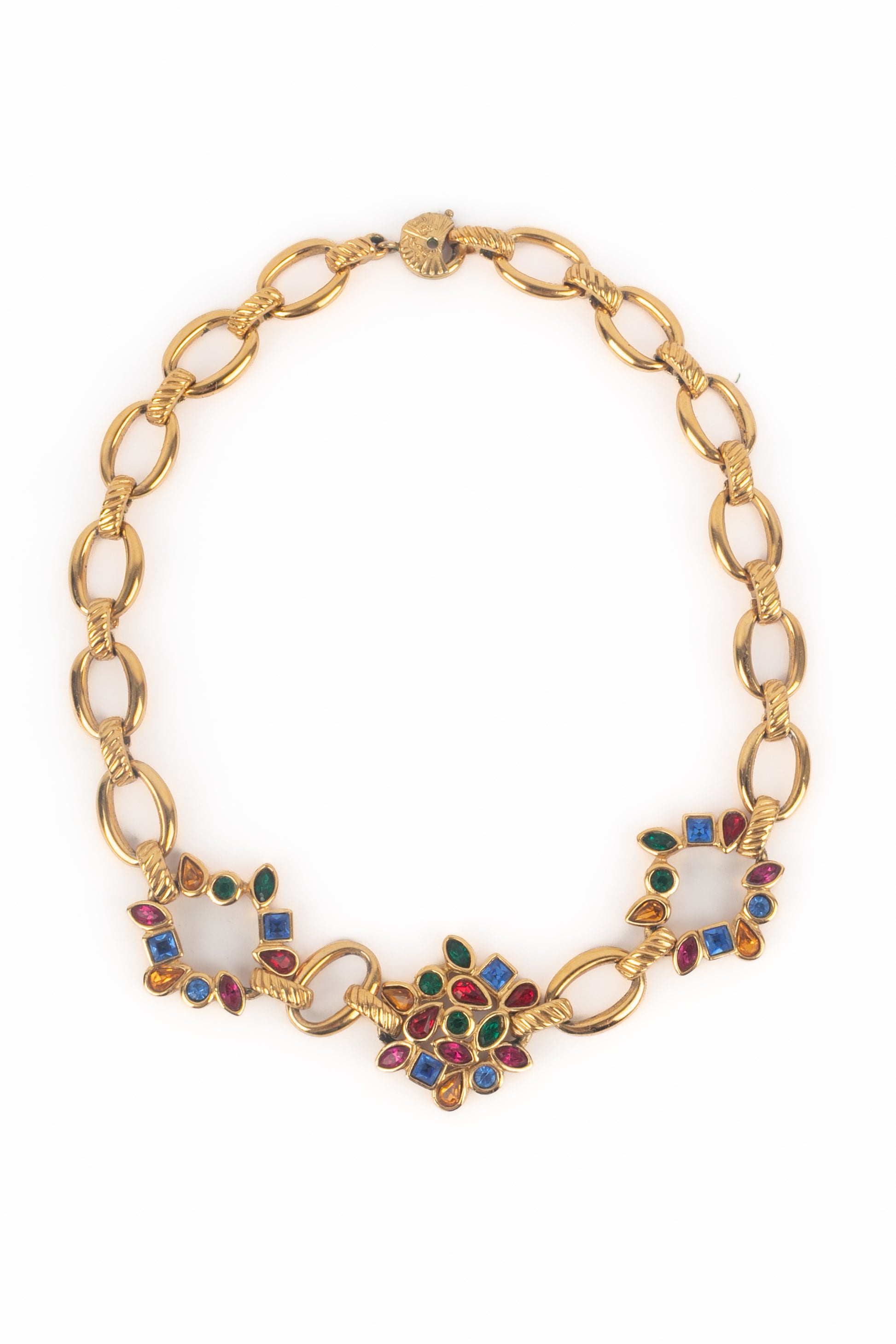 Collier strass Yves Saint Laurent 
