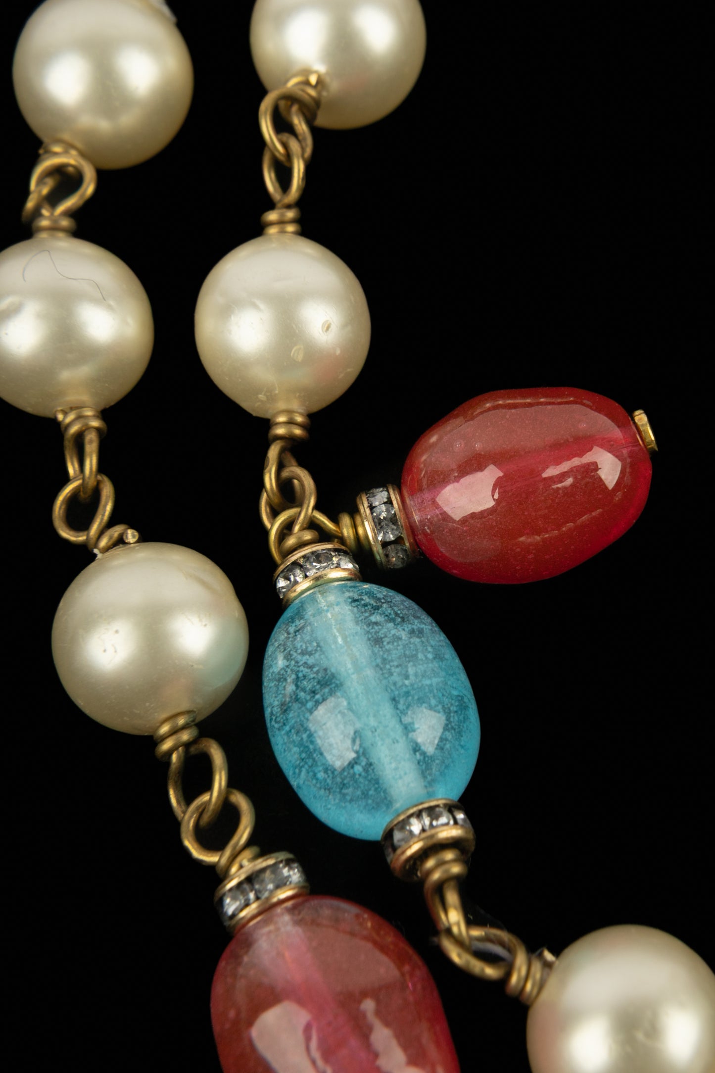 Collier de perles Chanel 1980's