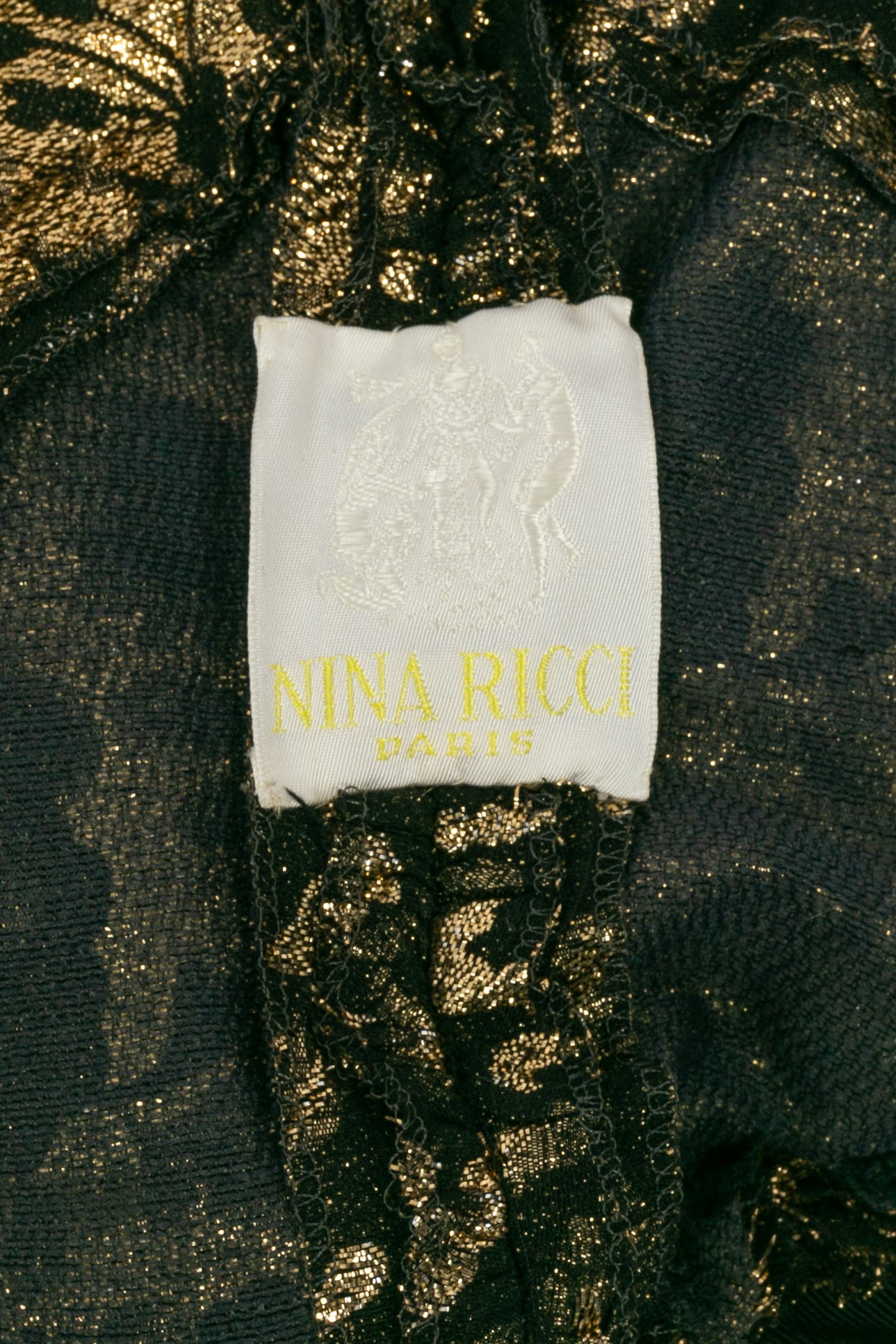 Robe en lamé Nina Ricci