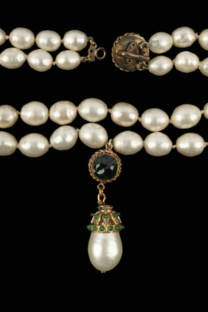 Collier de perles Chanel 1980's