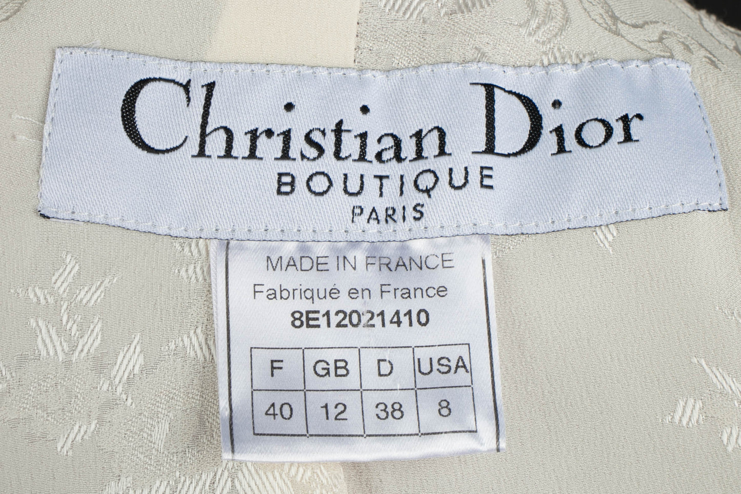 Ensemble mauve Dior Printemps-Eté 1998