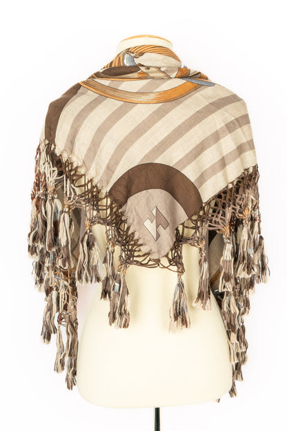 Foulard "Coaching" en cachemire Hermès