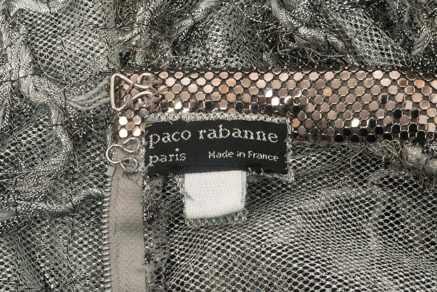 Robe en dentelle Paco Rabanne 1990's