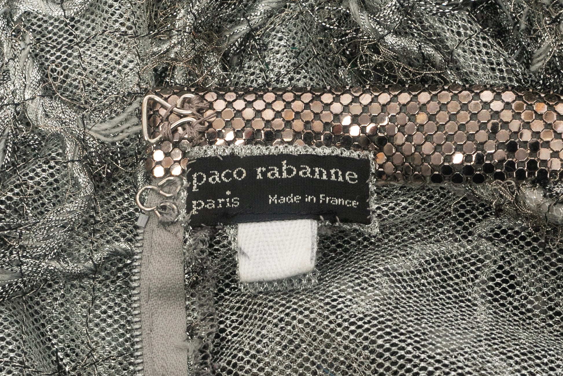 Robe en dentelle Paco Rabanne 1990's