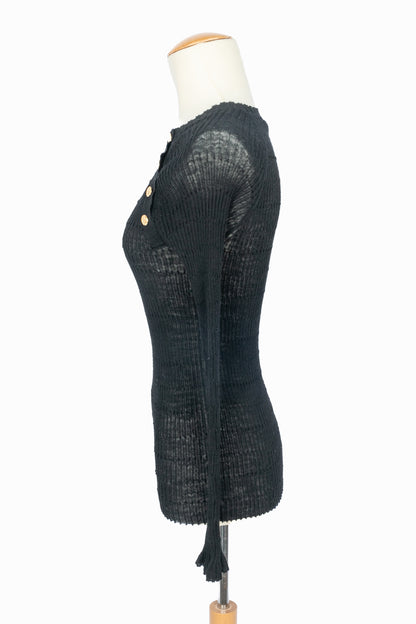 Pull noir Chanel Pre Fall 2016