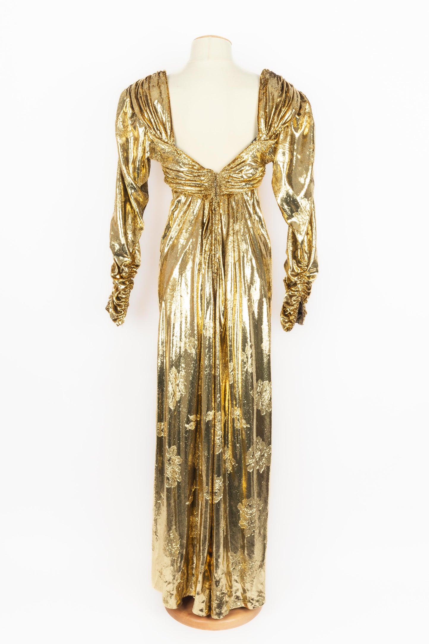 Robe dorée Nina Ricci Haute Couture 