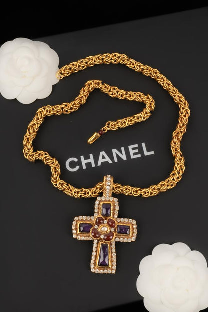 Collier "croix" Chanel Haute Couture