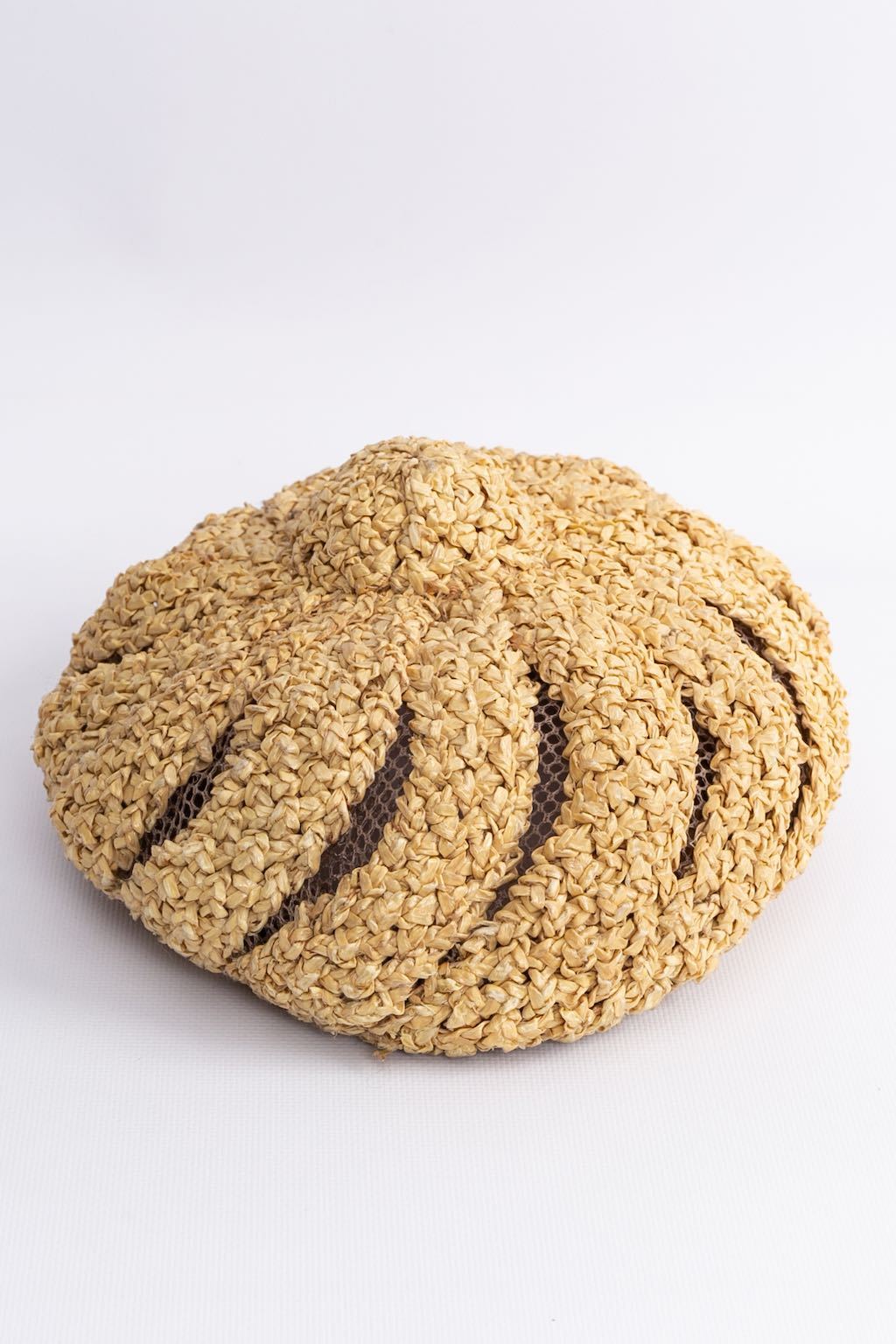 Beret en raphia Jean Patou