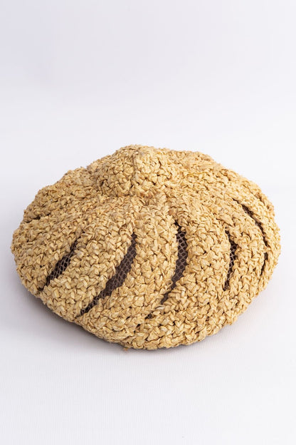 Beret en raphia Jean Patou