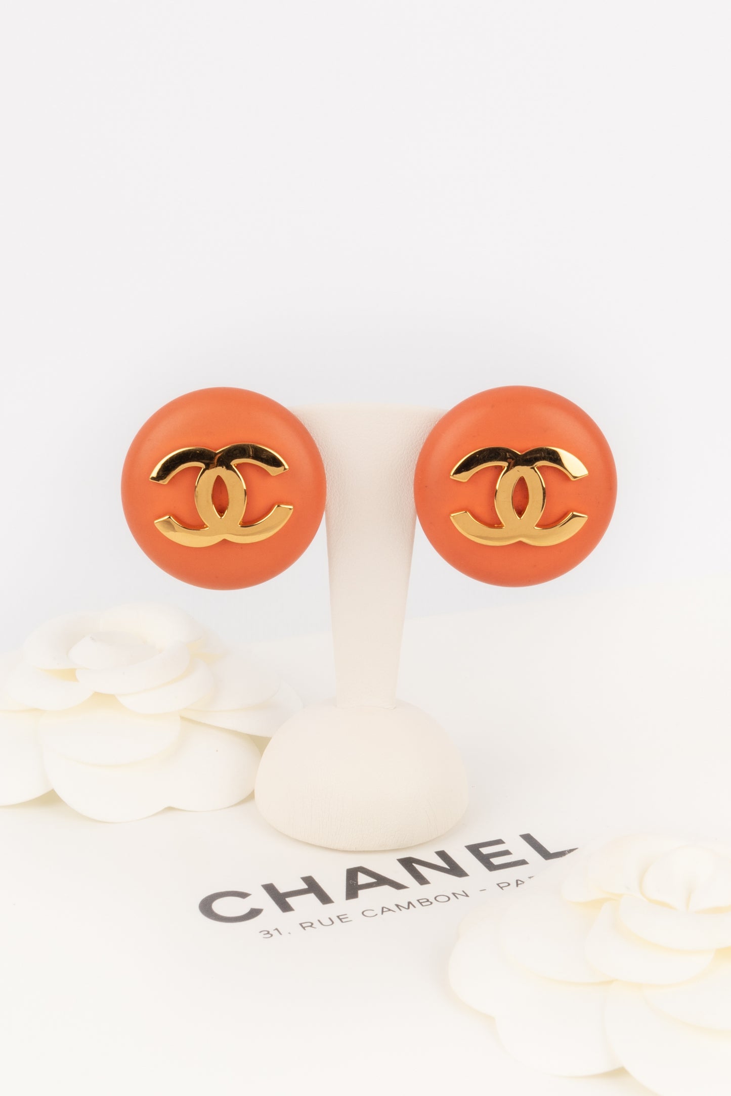 Boucles d'oreilles cc Chanel Haute Couture 