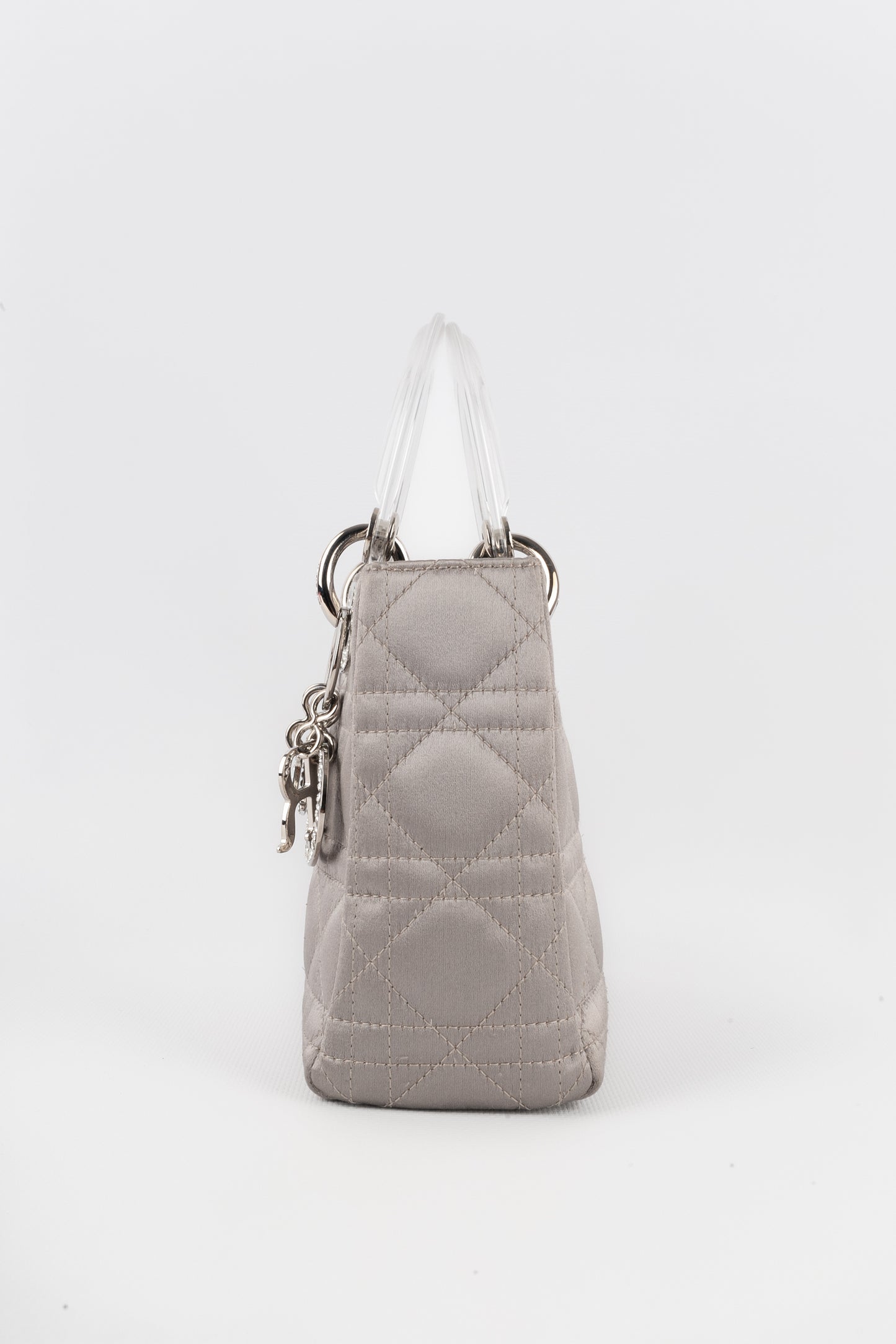 Sac Lady Dior gris perle