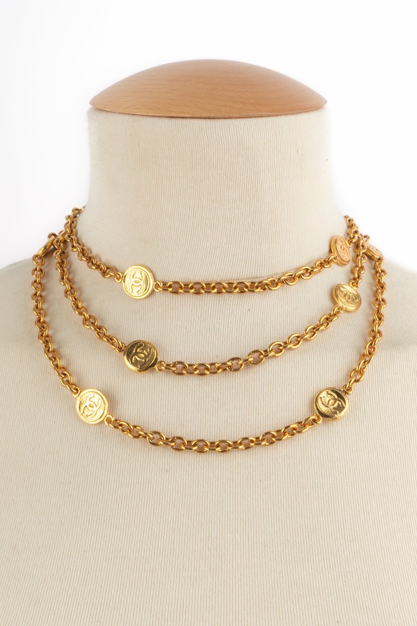 Collier cc Chanel 1985-1990