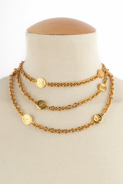 Collier cc Chanel 1985-1990