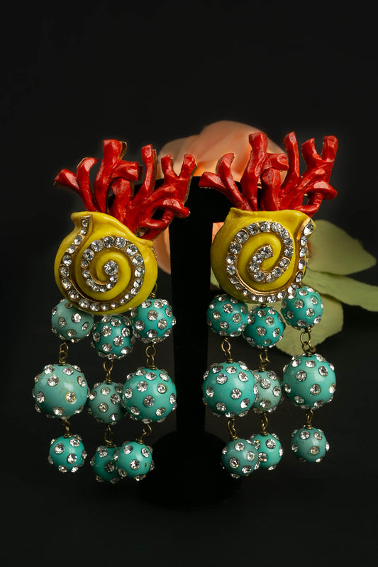 Boucles d'oreilles "Sous l'océan" Christian Lacroix