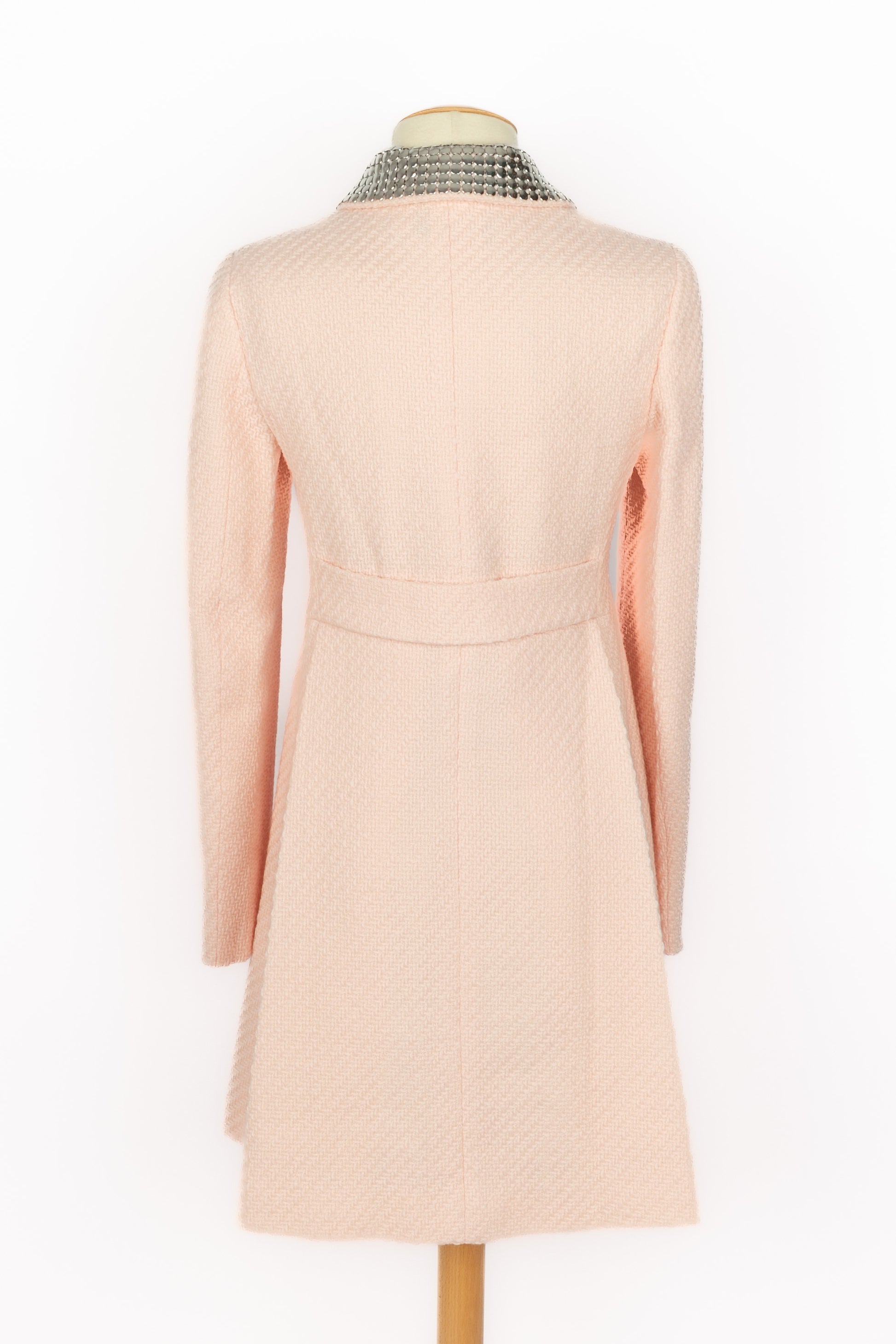 Manteau en laine rose Dior 