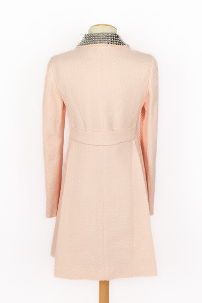 Manteau en laine rose Dior 