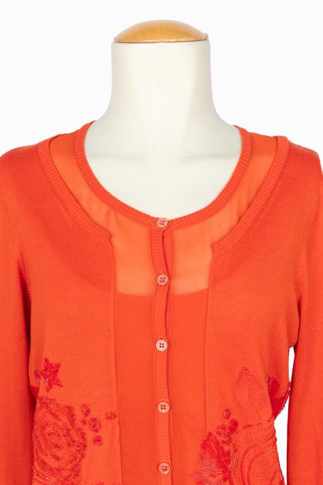 Twin set orange Christian Lacroix 