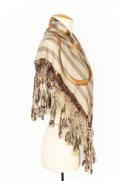 Foulard "Coaching" en cachemire Hermès