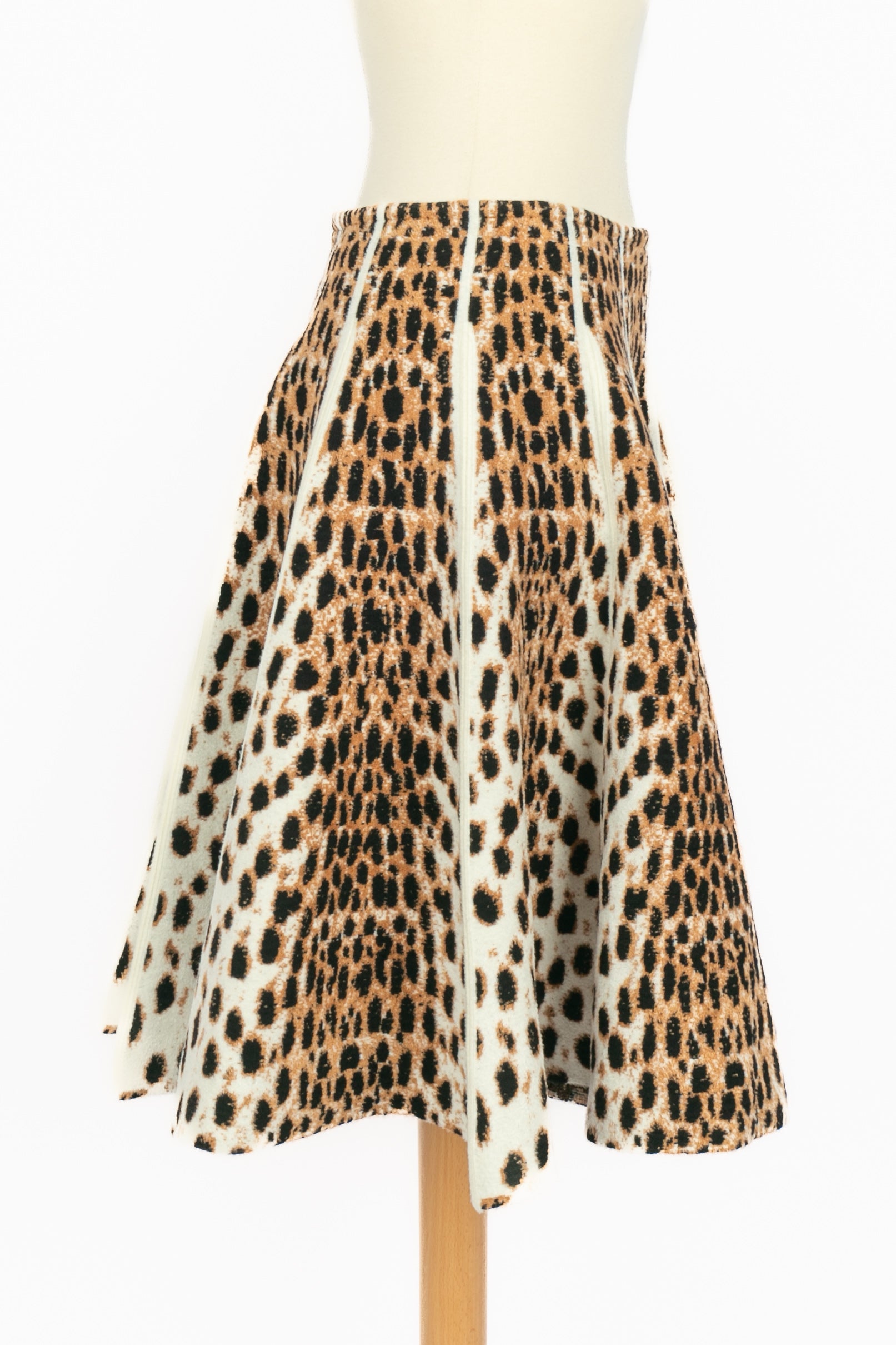 Jupe léopard Alaïa