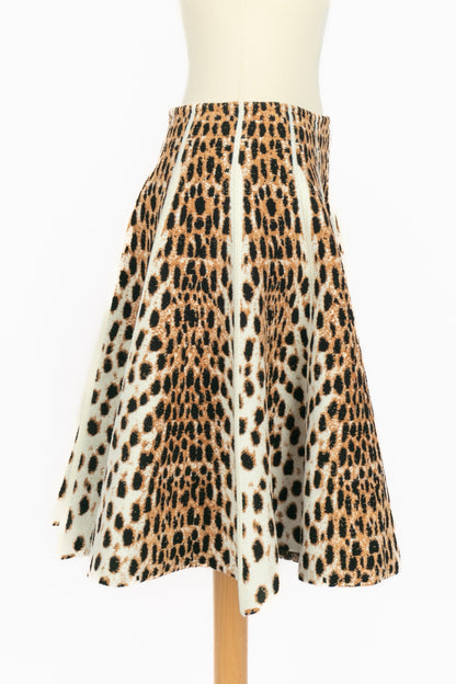Jupe léopard Alaïa