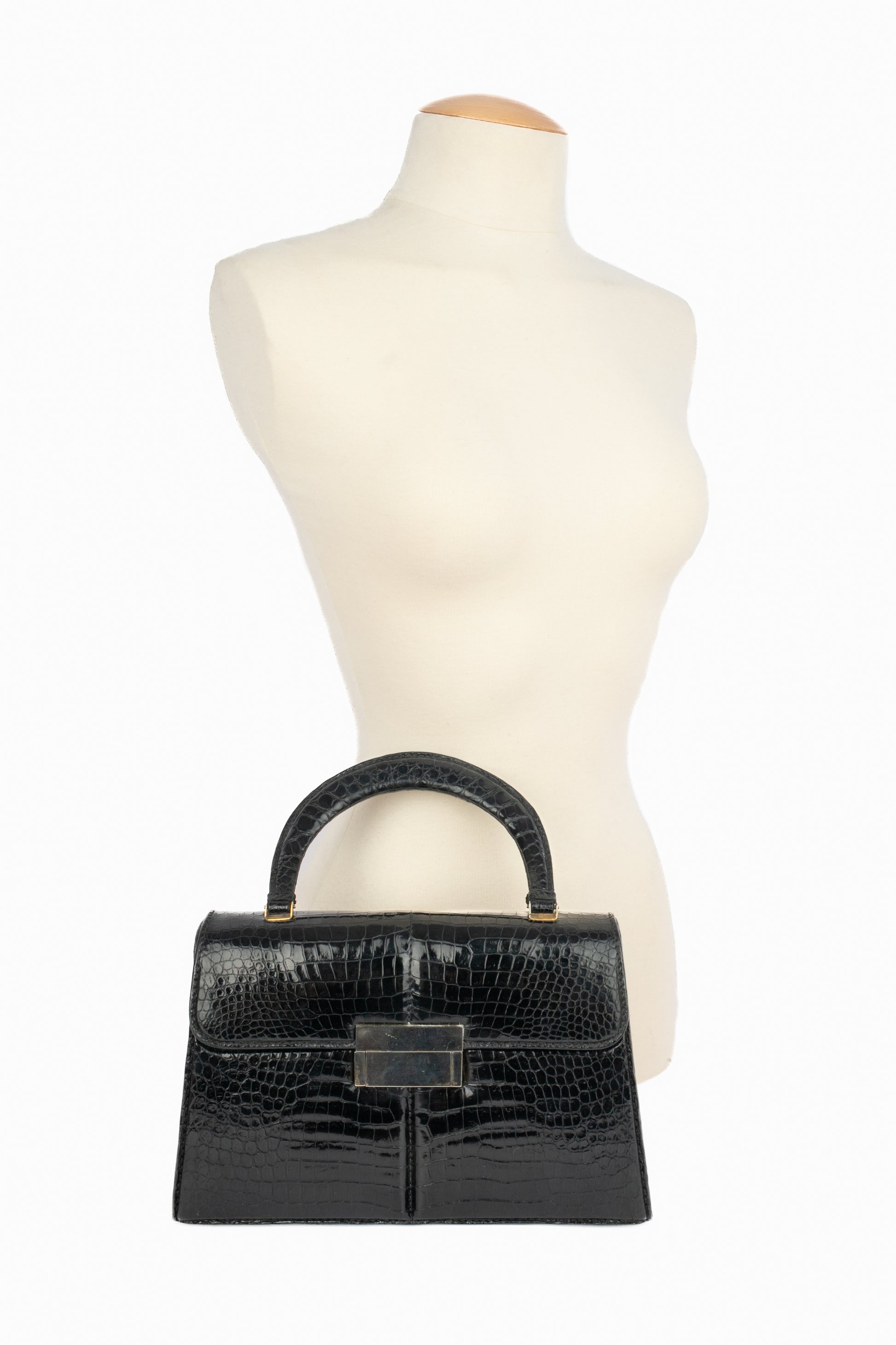 Sac en crocodile Fernande Desgranges