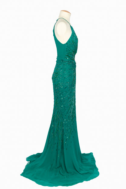 Robe en soie perlée Roberto Cavalli