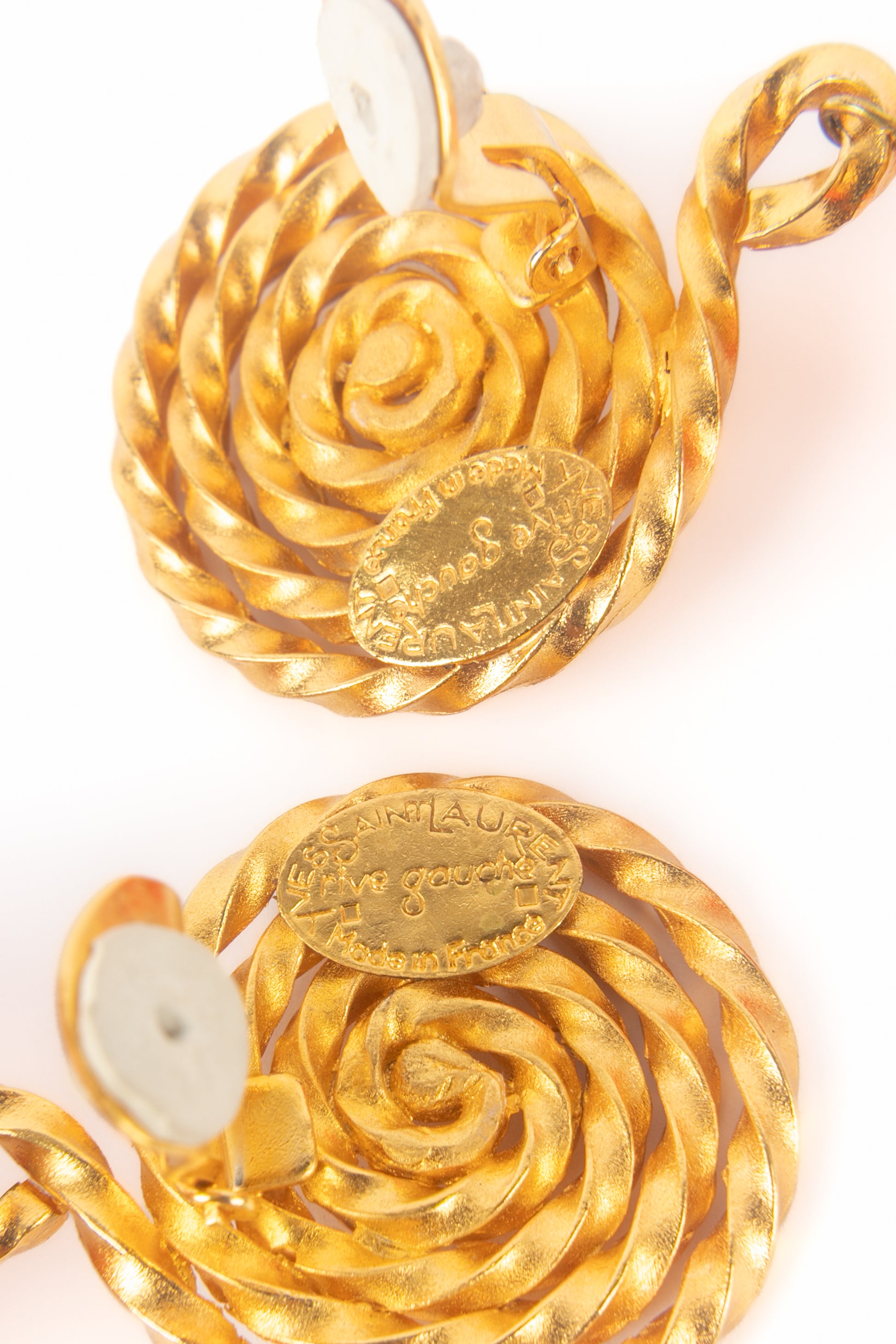 Boucles d'oreilles Yves Saint Laurent Automne 1991