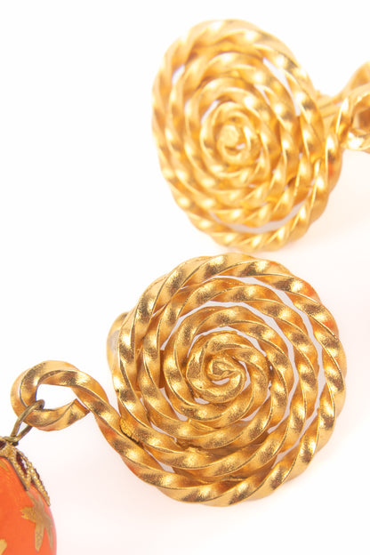 Boucles d'oreilles Yves Saint Laurent Automne 1991